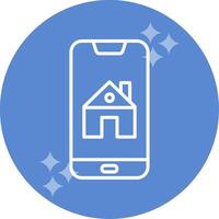 Smartphone House Control Vector Icon