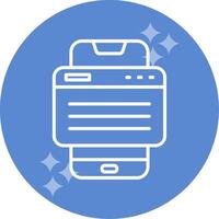 Smartphone Browser Vector Icon