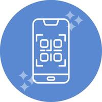 Smartphone QR Code Vector Icon