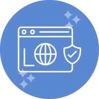 Secure  Browser Vector Icon