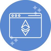 ethereum navegador vector icono