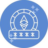 Ethereum Password Vector Icon
