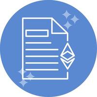 Ethereum Document Vector Icon