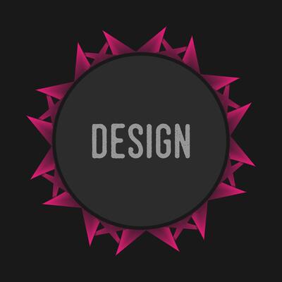 most beautiful circle border lighting style design with dark and golden mood