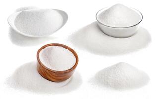 Sugar isolated on white background with clipping path photo