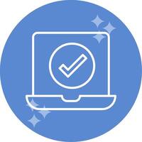 icono de vector de marca de verificación