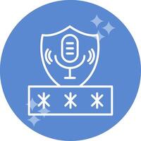 Voice Access Security Vector Icon