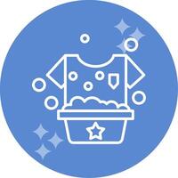 Washing Clothes Vector Icon