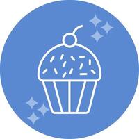 icono de vector de cupcake