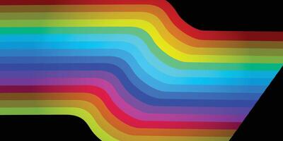 Rainbow multi color vector illustration for background design.