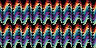 multi color curve wavy vector illustration.