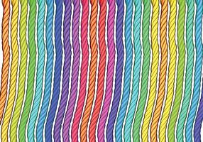 Rope rainbow color vector for element design.