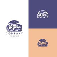 coche logo para negocio y marca identidad vector