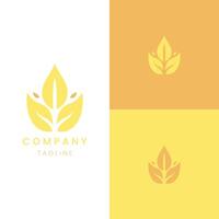 Fresh and Luxury simple logo design vector