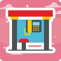 Telephone Box Vector Icon