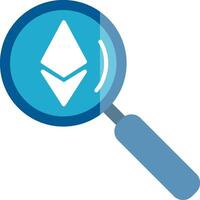 Ethereum Search Vector Icon