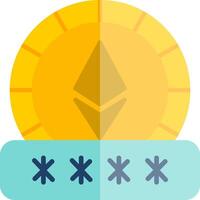 Ethereum Password Vector Icon