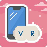 icono de vector de realidad virtual