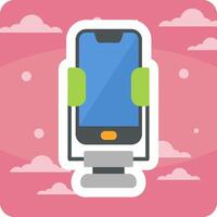 Smartphone Stand Vector Icon