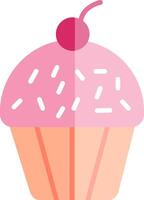 icono de vector de cupcake