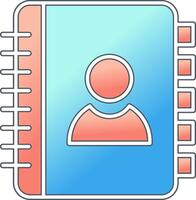 Contact Book Vector Icon