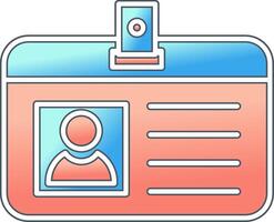 Identification Card Vector Icon