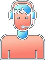 Customer Service Agent Vector Icon