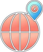 Globe Location Vector Icon