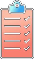 Checklist Vector Icon