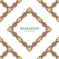 Islamic Geometric Ornament Ramadan Greeting Design vector