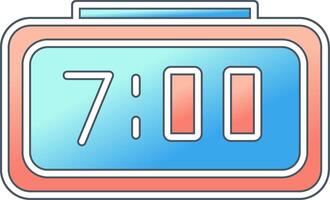 Digital Clock Vector Icon