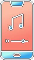 Mobile Music Player Vector Icon