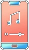 Mobile Music Player Vector Icon