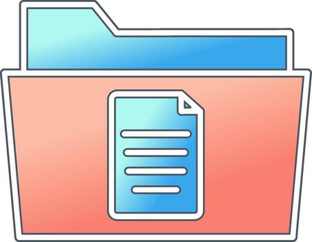 icono de vector de carpeta