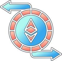 Ethereum Exchange Vector Icon