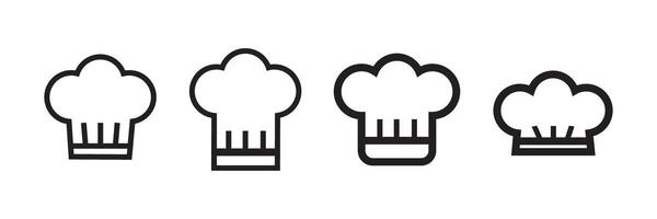 Chef cook hats icon vector. vector