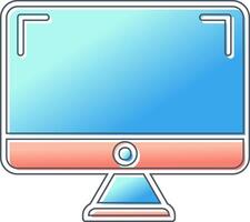 monitor de icono de vector