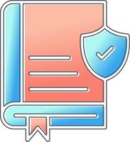 Book Secure Vector Icon