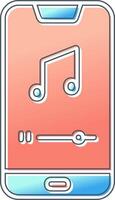 Mobile Music Player Vector Icon