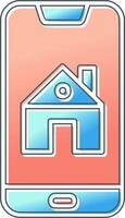 Smartphone House Control Vector Icon