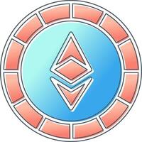 Ethiereum Coin Vector Icon