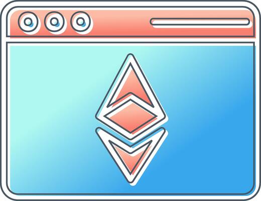 Ethereum Browser Vector Icon
