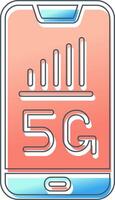 5g teléfono inteligente vector icono