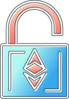 Ethereum UnLock Vector Icon