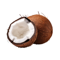 AI generated Clear Cut Tropical Delight  Coconut PNG
