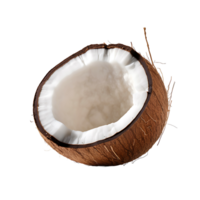 AI generated Coconut with No Background Distractions png