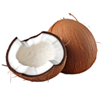 AI generated Coconut in PNG  No Distractions