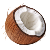 AI generated Coconut with No Background Clutter png