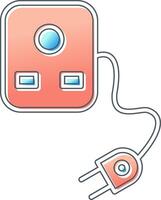 Plug And Socket Vector Icon