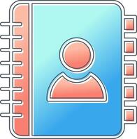 Contact Book Vector Icon